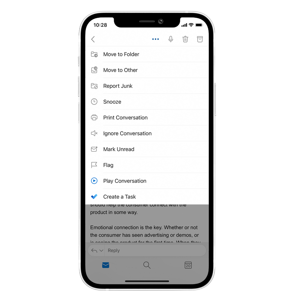 Conversational AI in Outlook with Cortana for iOS large?v=1.png