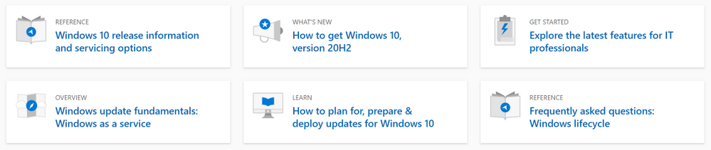 New hub and navigation experience for Windows 10 release health large?v=1.png