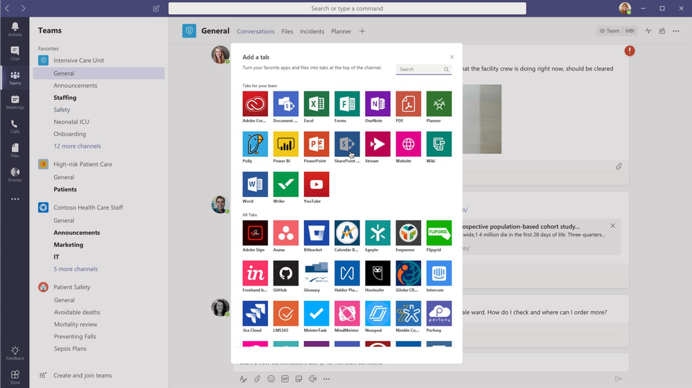 Microsoft Teams users now able to add Yammer tab to Teams channel large?v=1.png