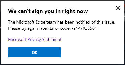 Can't sign in to Edge Insider after clean install of Windows 1903 large?v=1.png