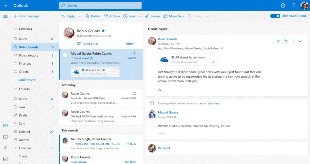 Outlook on the web user experience gets simpler and more powerful large?v=1.png