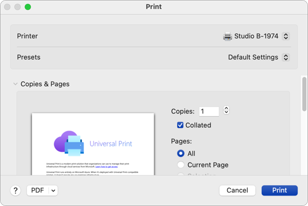 How do I disable the Universal Print dialog option? large?v=v2&px=999.png