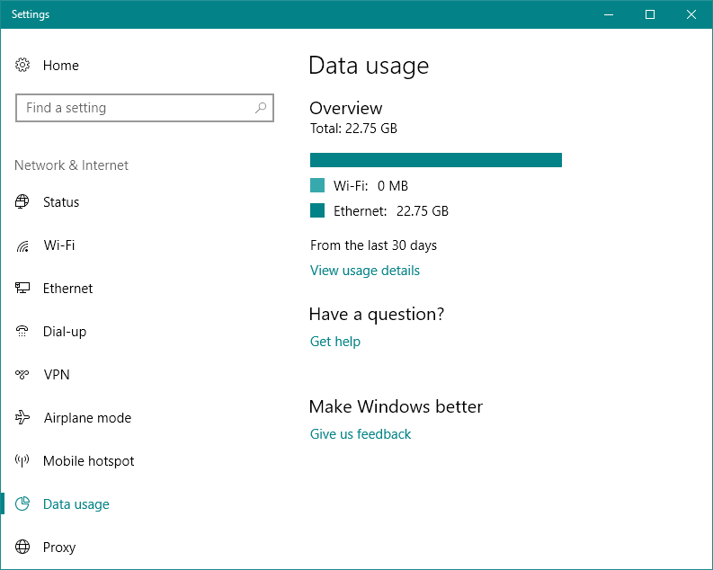 Windows reports 150gb of data usage while my router detects 250gb. Which is wrong? lDKNE.png
