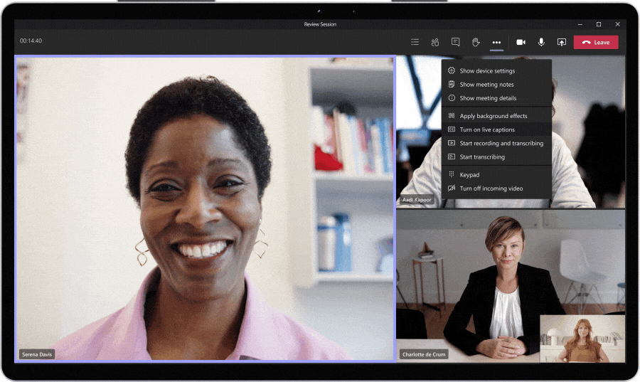 What is New in Microsoft Teams for October 2020 Live%20captions%20with%20speaker%20attribution..gif
