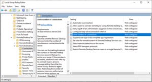 How to increase the number of Remote Desktop Connections in Windows 10 Local-Group-Policy-Editor_Remote-Desktop-Connections-settings-300x162.jpg