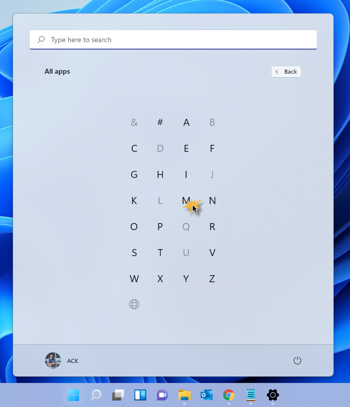 How to quickly locate Apps from All apps in Start Menu of Windows 11 locate-apps-in-windows-11.png