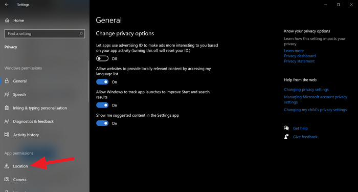 Microsoft Edge detects the wrong Geographical Location Location-in-Privacy-Settings-Windows-10.png