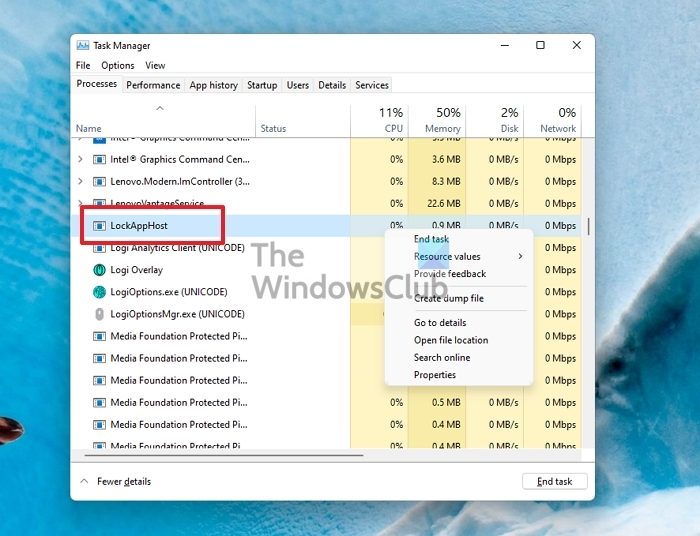 What is LockAppHost.exe in Windows? Is it malware? lockapphost-windows-task-manager.jpg