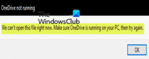 Fix Make sure OneDrive is running on your PC, then try again message on Windows 10 Make-sure-OneDrive-is-running-on-your-PC-then-try-again-300x120.png