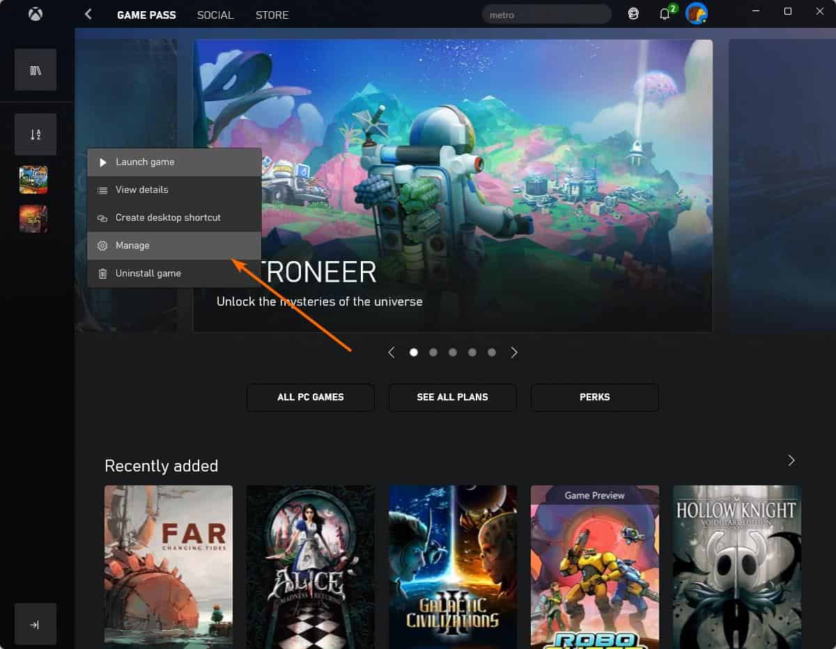 Xbox App on PC now allows you to select the folder to install games, create desktop... manage-your-xbox-pc-games.jpg