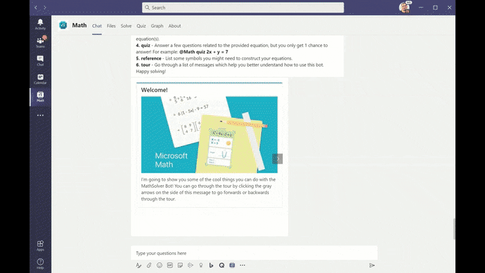 What is New in Microsoft Edge Web Experiences for August 2020 math-teams5.gif