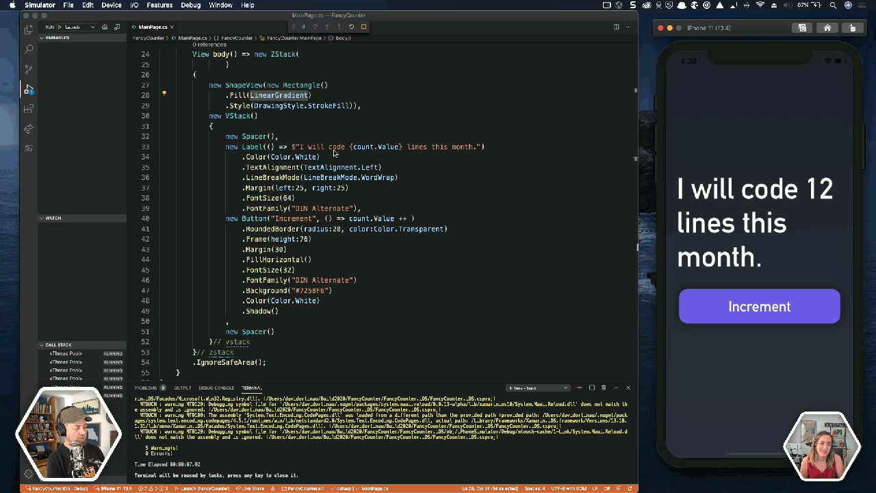 Introducing .NET Multi-platform App UI maui-03-mvu.gif