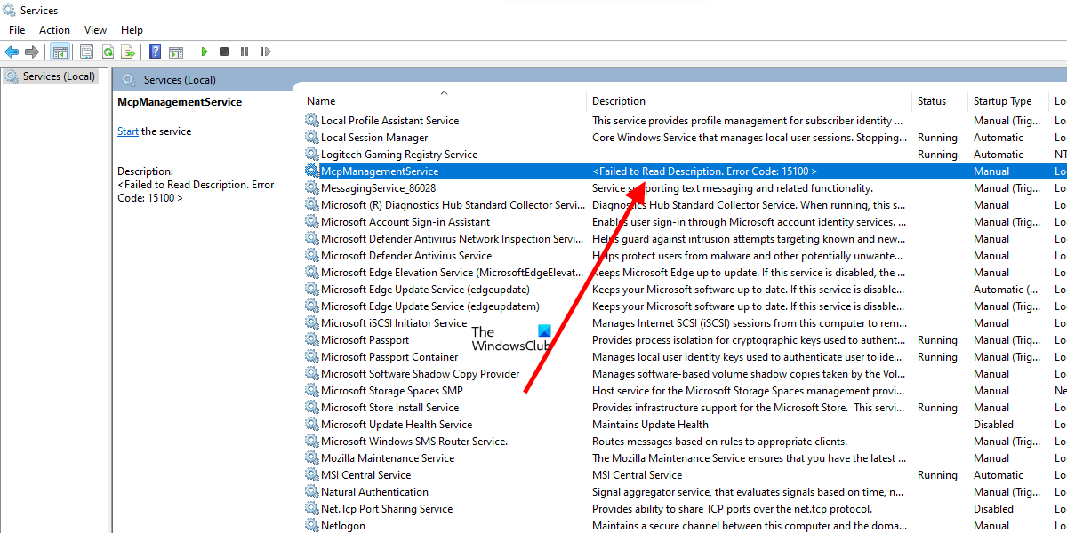 McpManagementService Error Code 15100 on Windows 11 McpManagementService-Error-Code-15100-on-Windows-11.png
