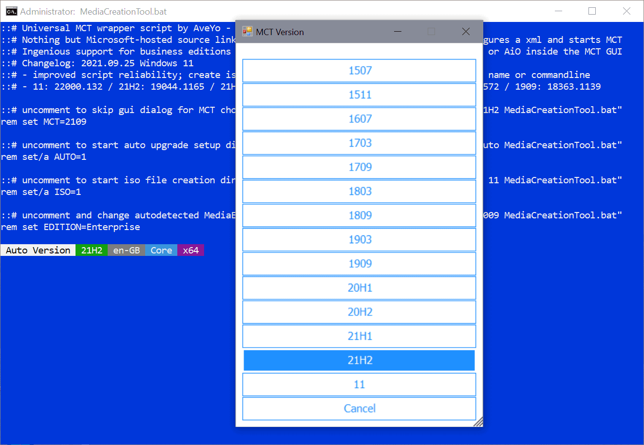 MediaCreationTool.bat: download Windows 11 ISOs and bypass system compatibility checks mediacreationtool-download-windows-11-iso.png