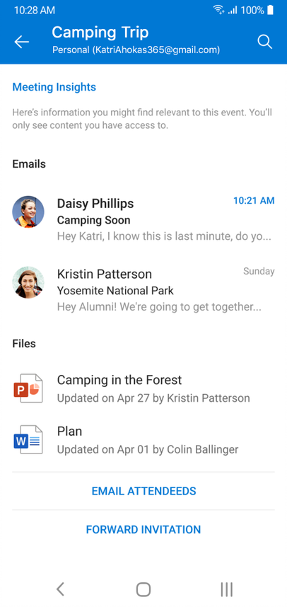 Get more control of your day with Microsoft 365 and new Outlook Meeting-Insights-in-OL-mobile.png