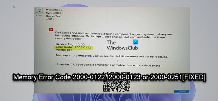 Fix Memory Error Code 2000-0122, 2000-0123 or 2000-0251 on Windows computer Memory-Error-Code-2000-0122-2000-0123-2000-0251.jpg