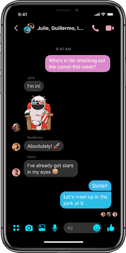 Facebook introduces new Messenger 4 app messenger-4-dark-mode-ios.png