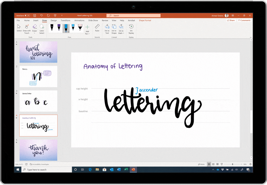 Microsoft 365 new innovations in voice, digital ink, and touch Office Microsoft-365-makes-work-and-play-more-intuitive-4.gif