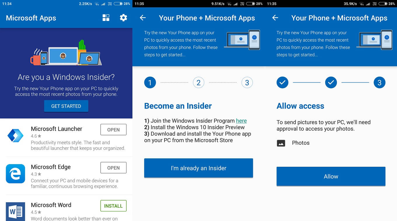Here’s a early peek at the Windows 10 Your Phone app messaging interface Microsoft-Apps-with-Your-Phone.jpg