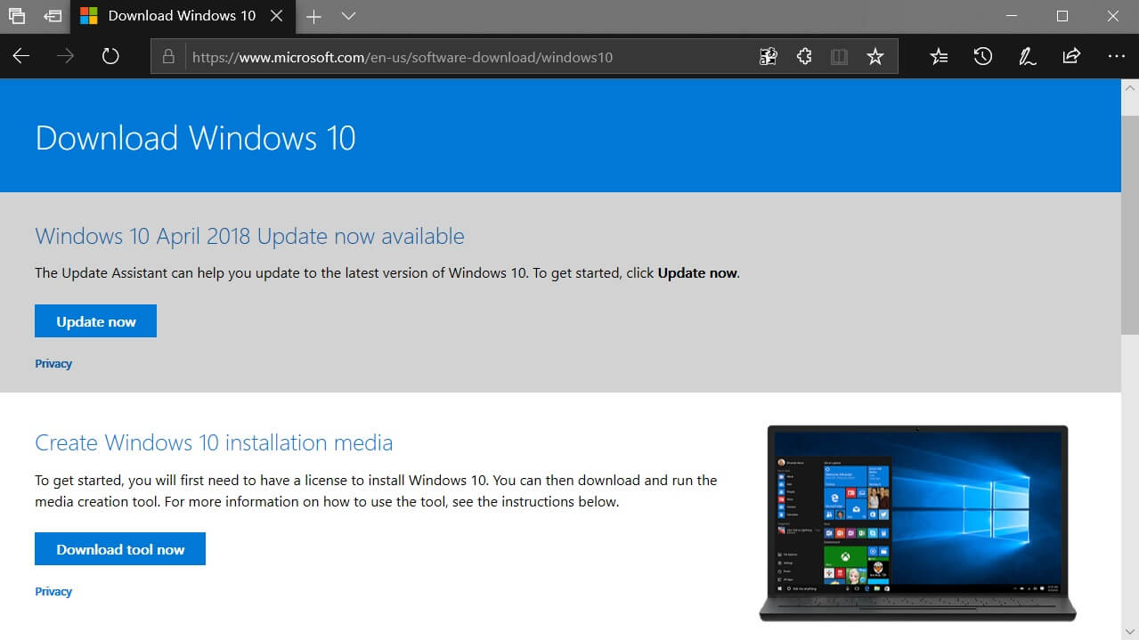How to download Windows 10 ISOs without using Media Creation Tool Microsoft-download-page.jpg