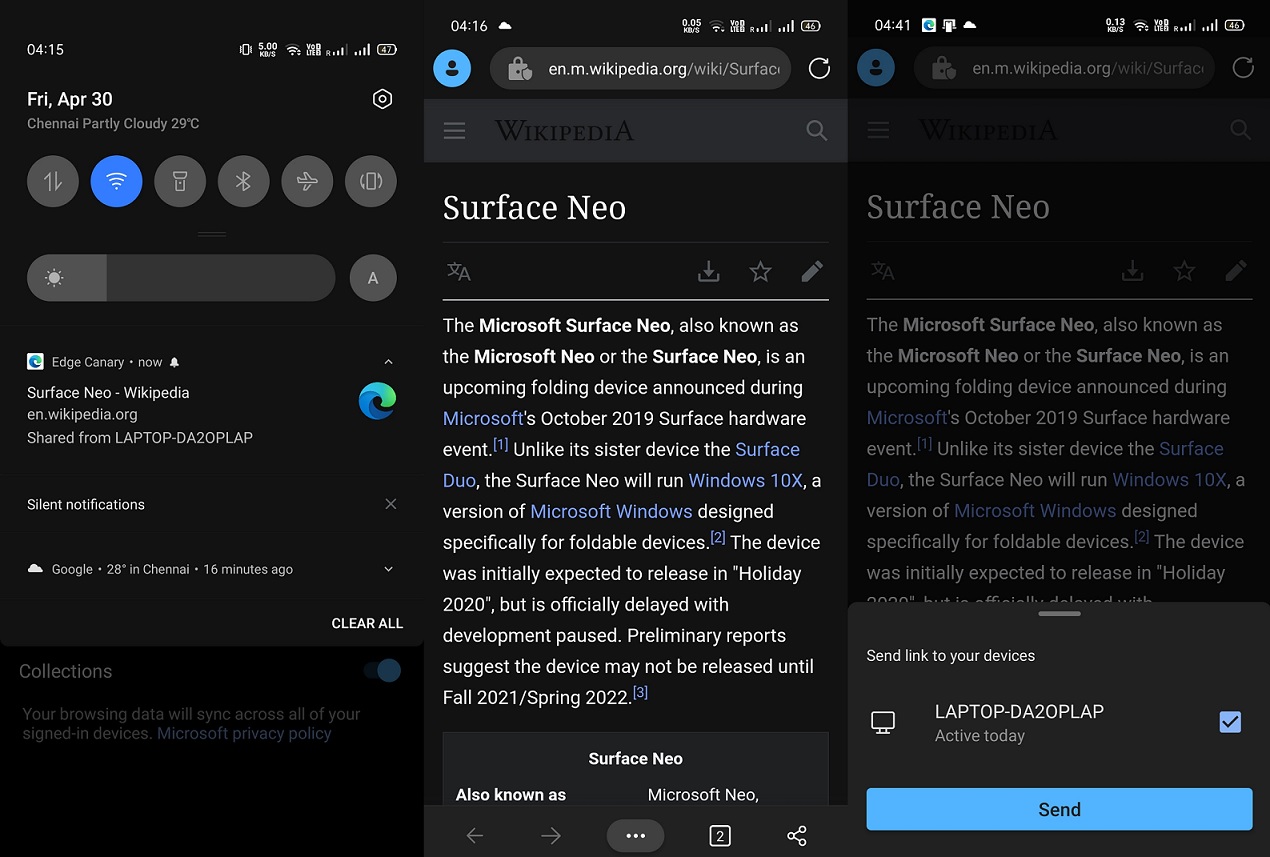 Microsoft Edge can now share tabs between Windows 10 and Android Microsoft-Edge-Android.jpg