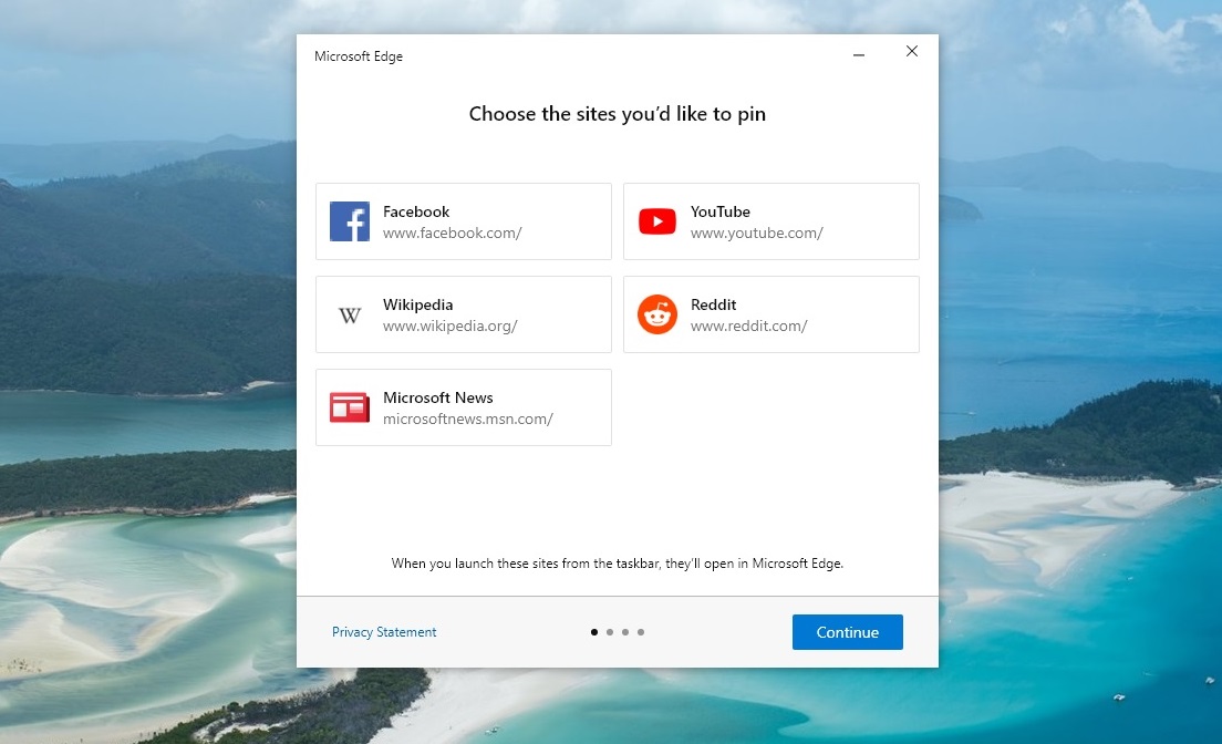 Windows 10 taskbar is now pushing Microsoft Edge web apps Microsoft-Edge-pinning-wizard.jpg