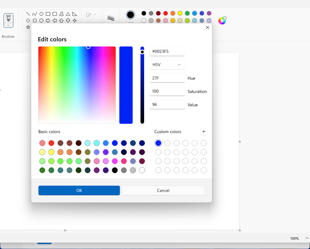 Paint app update for Windows 11 Insiders brings new dialog boxes for Edit Colors, Resize... Microsoft-Paint-app-HSV.png