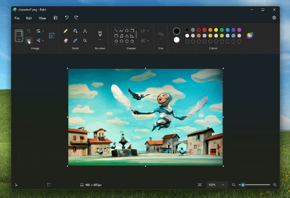 Microsoft Paint is getting a background removal tool microsoft-paint-remove-background-tool-demo.gif