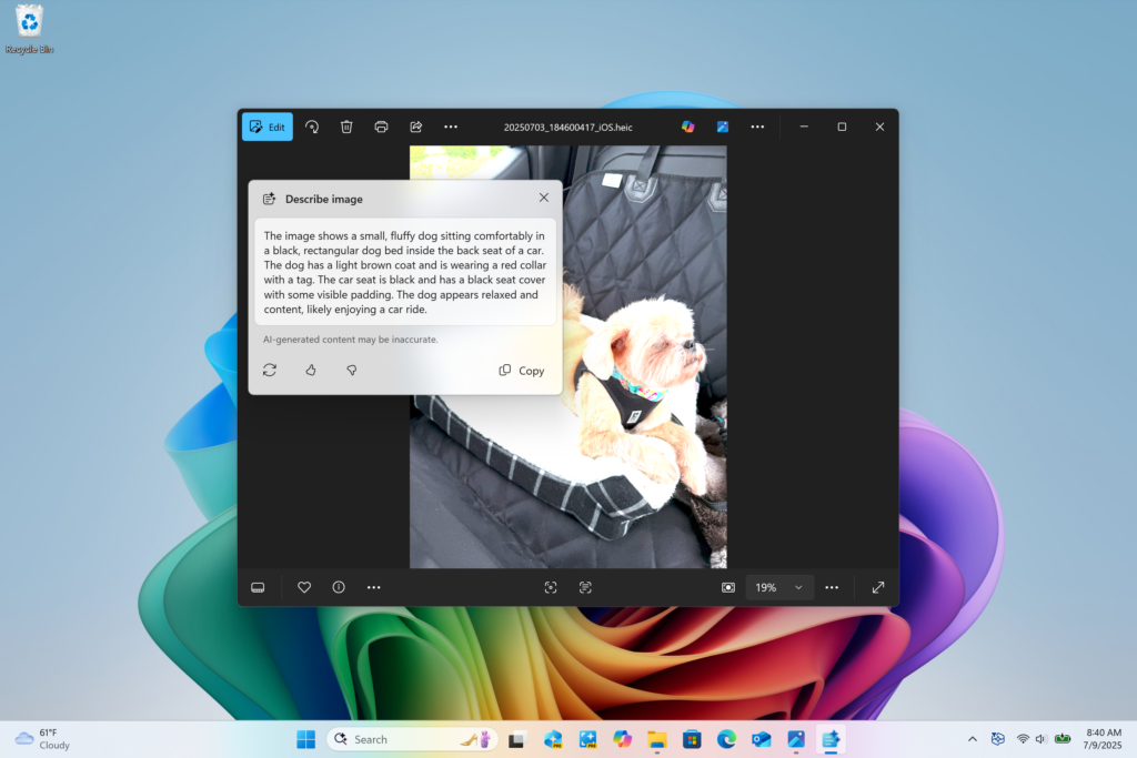 Microsoft Click To Do gets a describe image option to analyze content in photos Microsoft-Photos-Click-To-Do-describe-image-option.png