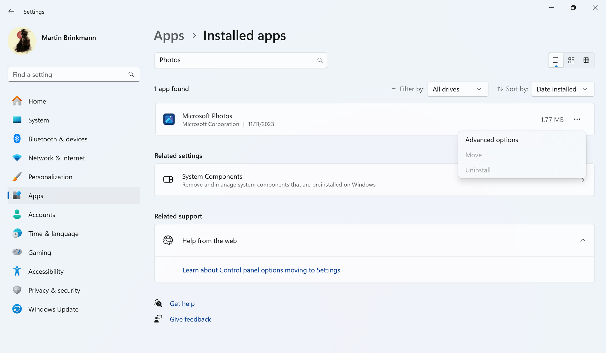How to uninstall Photos from Windows 11 microsoft-photos-uninstall-blocked.png