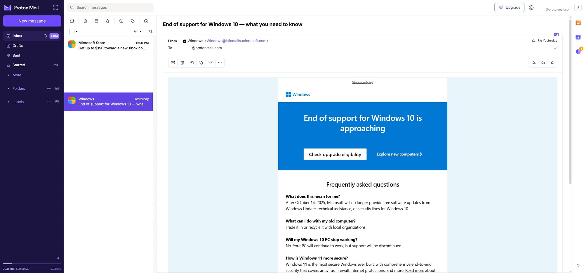 Microsoft emails Windows 10 deadline warning, urges Windows 11 upgrade microsoft-reminder-email-about-windows-10-retirement.jpg