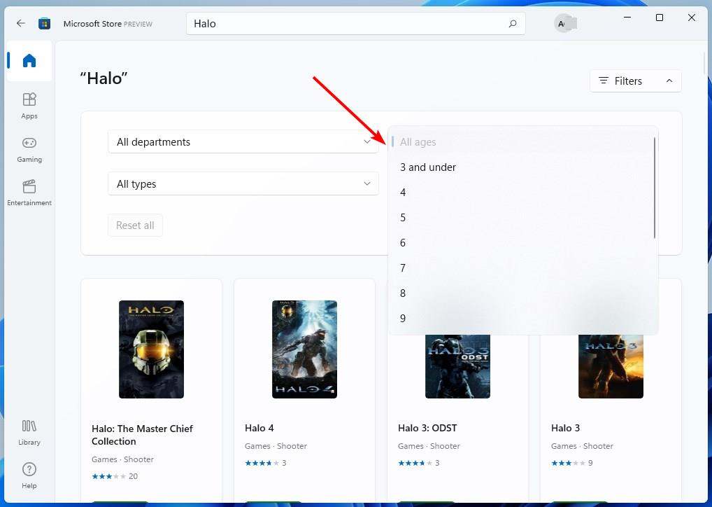 Here's what's new in the Microsoft Store app in Windows 11; a better design, ratings,... Microsoft-Store-app-in-Windows-11-search-filters.jpg