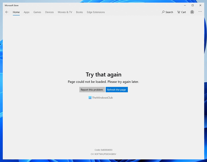Fix Microsoft Store error code 0x80004003 Microsoft-Store-error-code-0x80004003-1.png