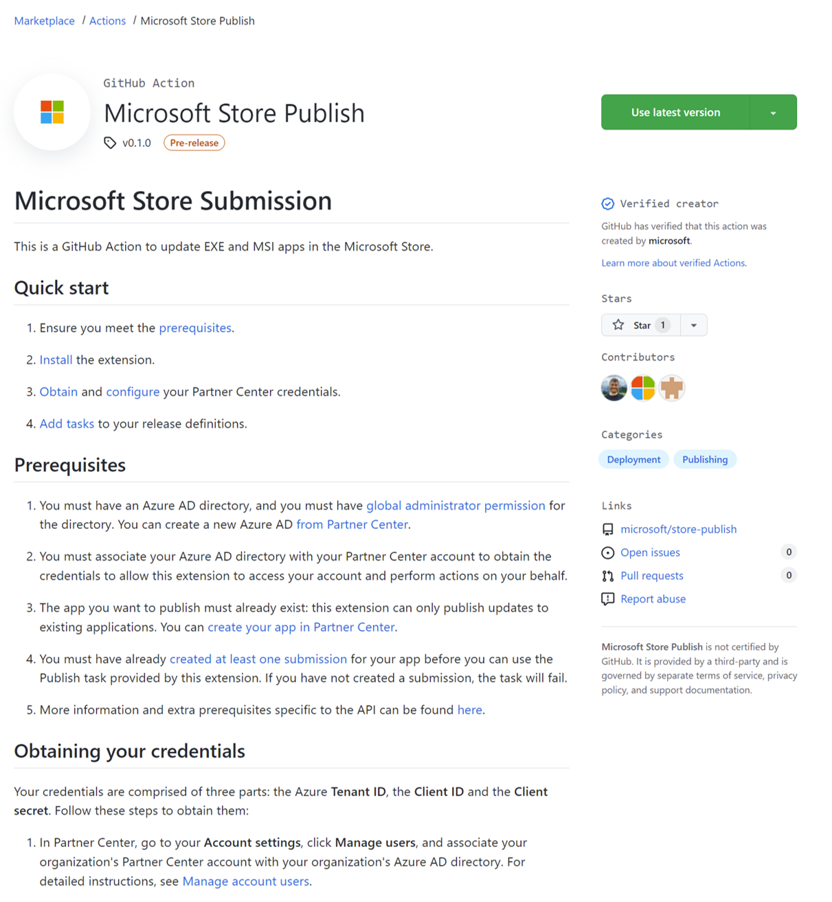 How Do I Develop and app and get it into the Microsoft Store Microsoft-Store-Publish-GitHub-action53.png