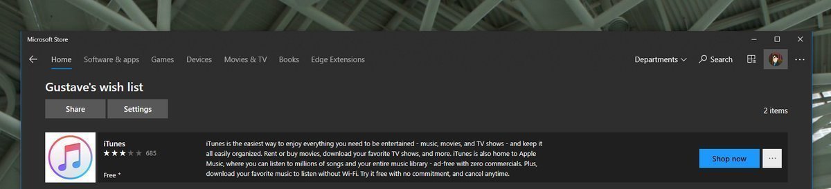 New screenshot reveals how Microsoft Store’s wish list feature will work Microsoft-Store-wish-list.jpg