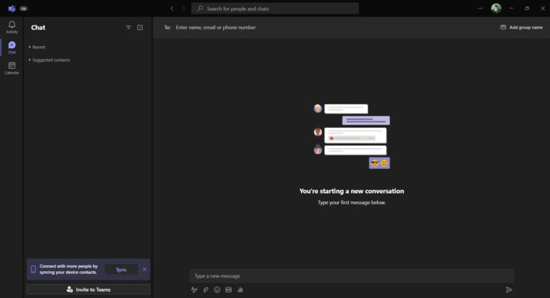 Our first look at new Microsoft Teams for Windows 10 and Windows 11 Microsoft-Teams-2.0-chat-774x420.jpg
