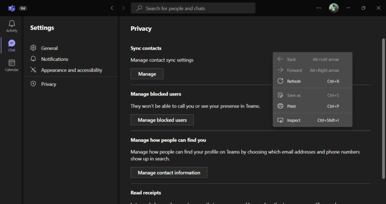Our first look at new Microsoft Teams for Windows 10 and Windows 11 Microsoft-Teams-2.0-context-menu-793x420.jpg