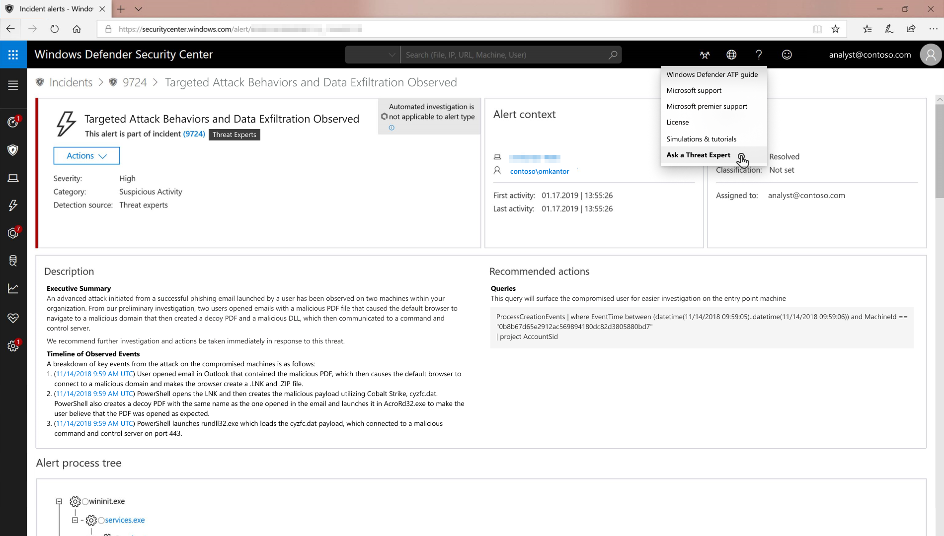 I need to speak to a Microsoft expert Microsoft-Threat-Experts-button.png