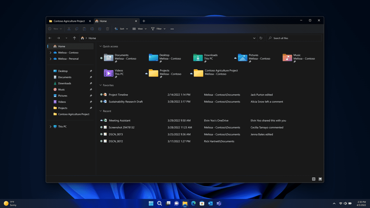 Microsoft unveils new features for Windows 11 including Tabs in File Explorer, Folders in... Microsoft-unveils-Tabs-in-File-Explorer.png