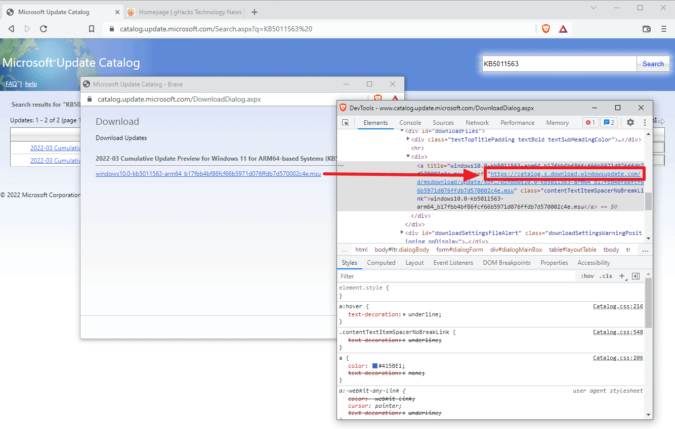 Microsoft Update Catalog downloads are now using HTTPS microsoft-update-catalog-https.png