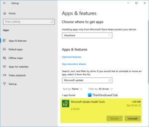 What is Microsoft Update Health Tools that I see on my Windows 10 computer? Microsoft-Update-Health-Tools-300x255.jpg