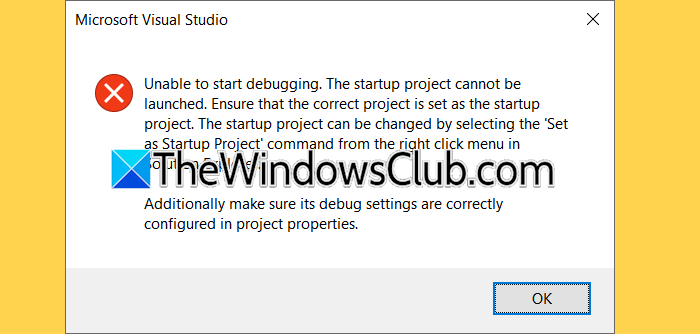 Visual Studio Unable to start debugging microsoft-visual-studio-debugging-issue.png