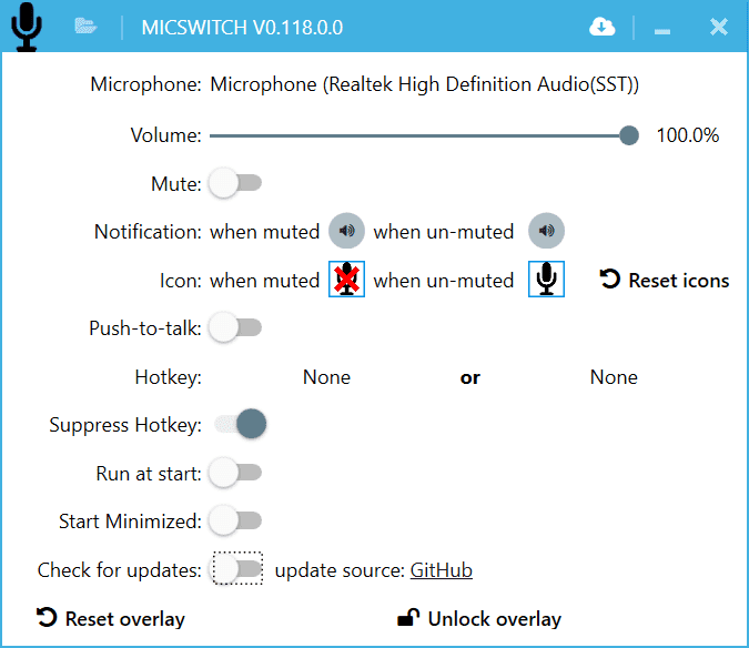 Mute the microphone system-wide with a global hotkey on Windows micswitch-mute-microphone-hotkey.png