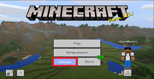How to delete Resource Packs in Minecraft Bedrock Minecraft-Settings.png