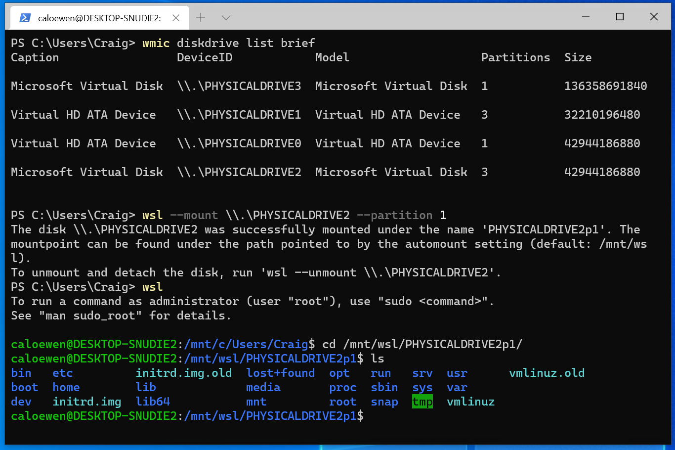 You can now access Linux filesystems in Windows 10 and WSL 2 mountScreenshot.png