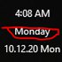 Remove day of week (second line). It used to only show first line and third line. I want it... MQJJXs2Bgs8u5SMDnpxsNd3pUznVdd7o7nzaNi5GZzM.jpg
