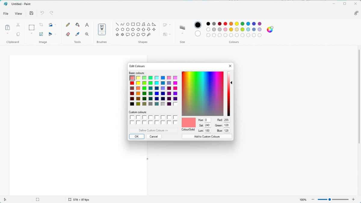 Paint app update for Windows 11 Insiders brings new dialog boxes for Edit Colors, Resize... Ms-Paint-old-version-edit-colors-scaled.jpg