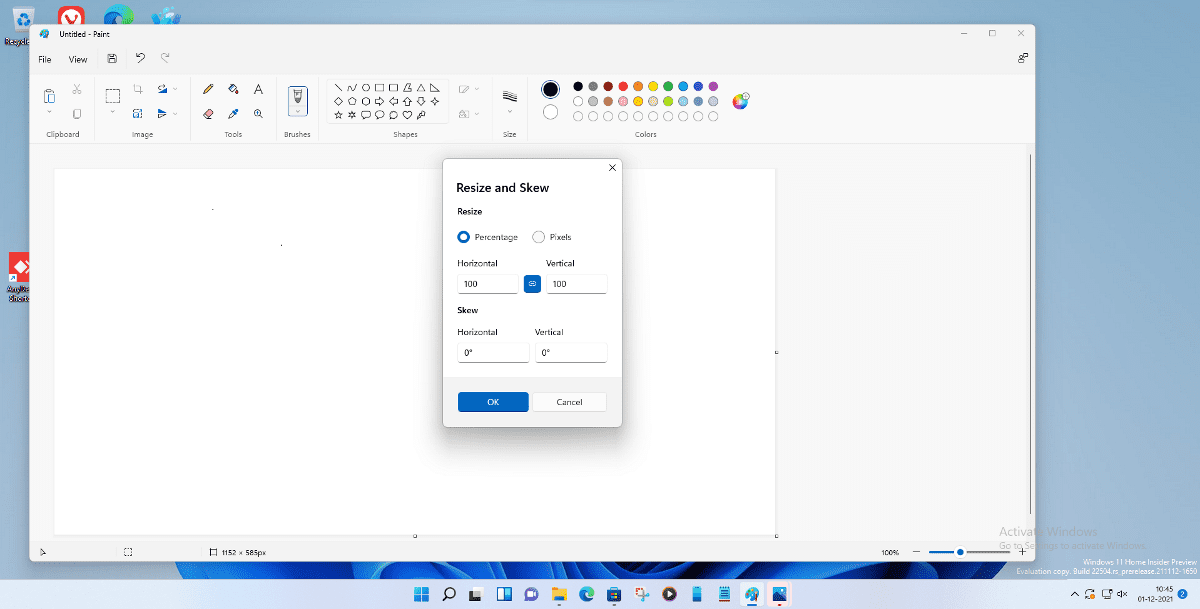 Paint app update for Windows 11 Insiders brings new dialog boxes for Edit Colors, Resize... MS-Paint-resize-and-skew.png