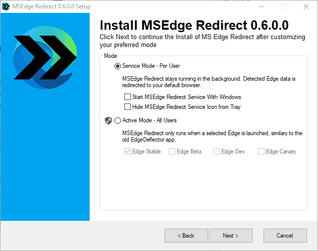 MSEdgeRedirect tool to redirect Microsoft Edge links has been updated msedge-redirect.png