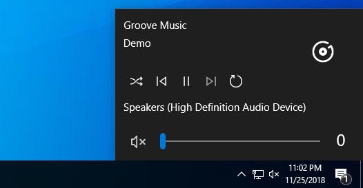 Closer look at Windows 10’s rumoured new Search experience, volume flyout Music-Controls.jpg